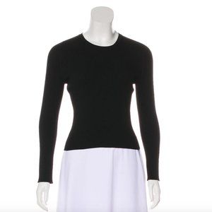 TIBI Long Sleeve Crop Top